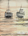 Aquarelle Bateaux